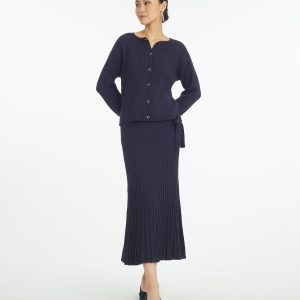 Luxe Cropped Rib Cardigan