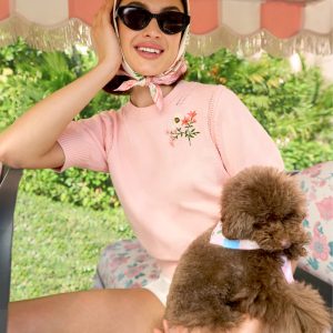 Spring Sweater in Pink Salt