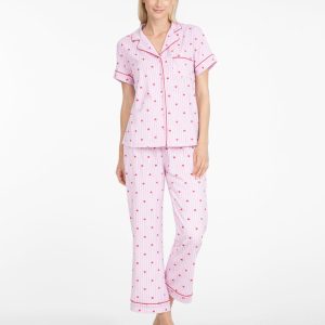 Linda Pajama Set in Sweetheart Stripes
