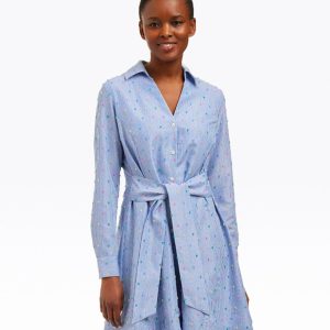 Layla Shirtdress in Blue Stripe