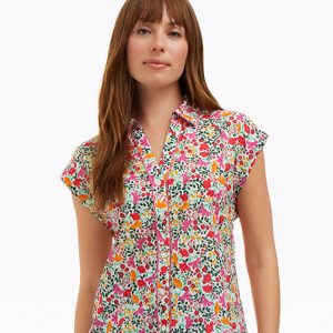 Sadie Top in Coneflowers