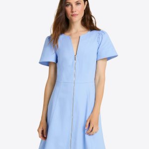 Mae Love Circle Dress in Light Blue