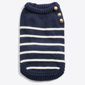 Dog Sweater in Navy Mariner Stripe