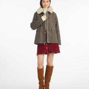 Mini Check Cropped Barn Jacket