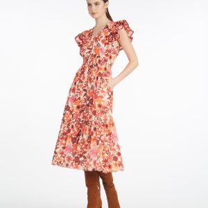 Meg Midi Dress in Botanical Garden