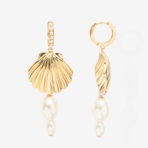 Pearl Shell Drop Earring