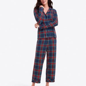 Linda Pajama Set in Georgia Plaid