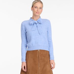 Bow Sweater in Light Blue