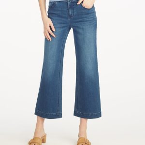5-Pocket Wide Leg Crop