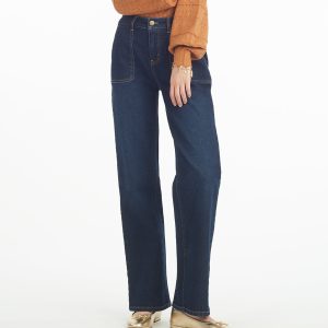 Wide Leg Denim in Dark Wash