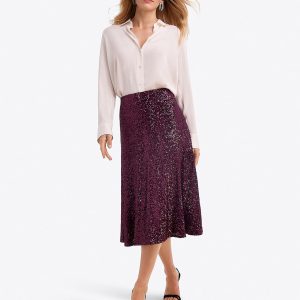 Midi Skirt in Sequins