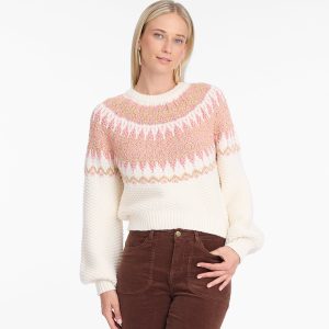 Fairisle Sweater in Magnolia White Multi